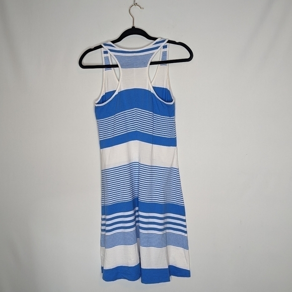 Lilly Pulitzer Blue White Striped Every Back Shirt Dress - Picture 5 of 13